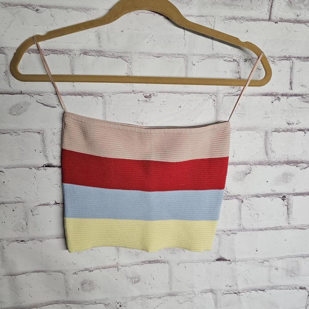 LA Hearts Striped Tube Top